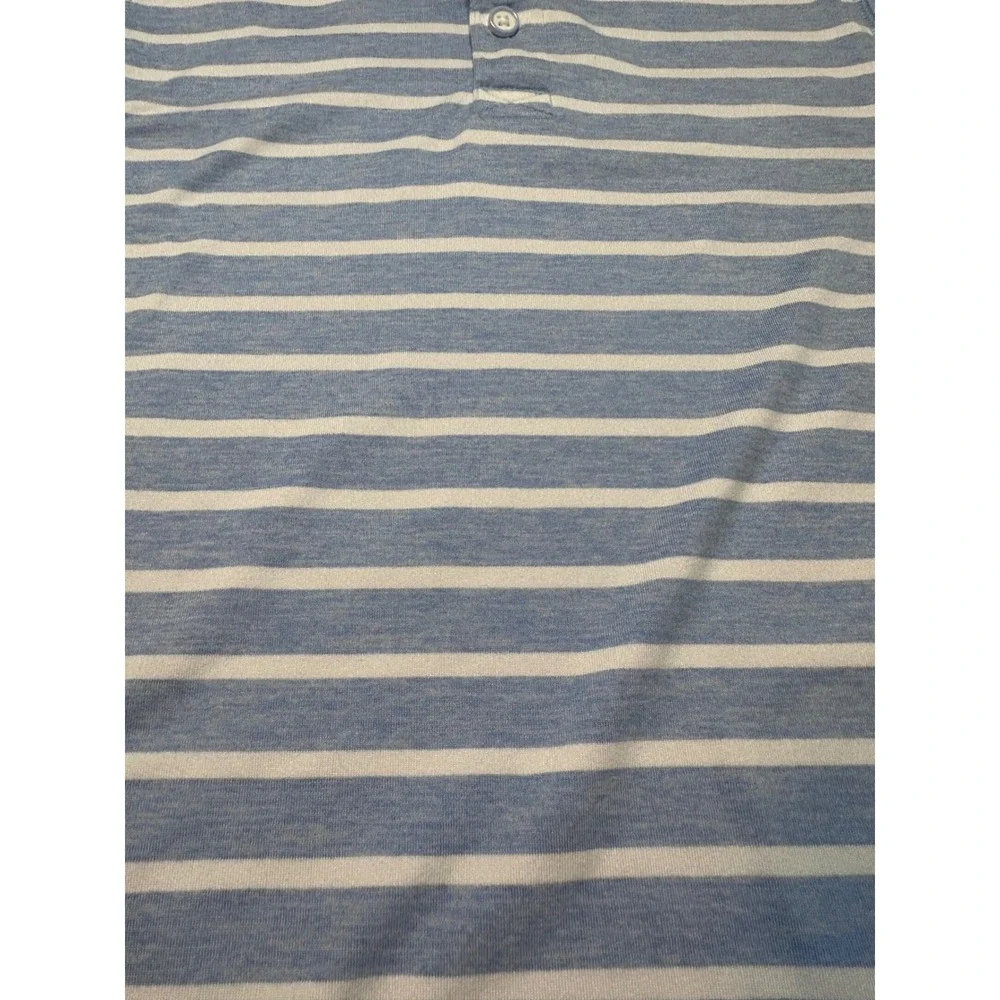 Hanna Andersson Kids Striped Polo Shirt Top - Blue & White - US 5‎ Preppy